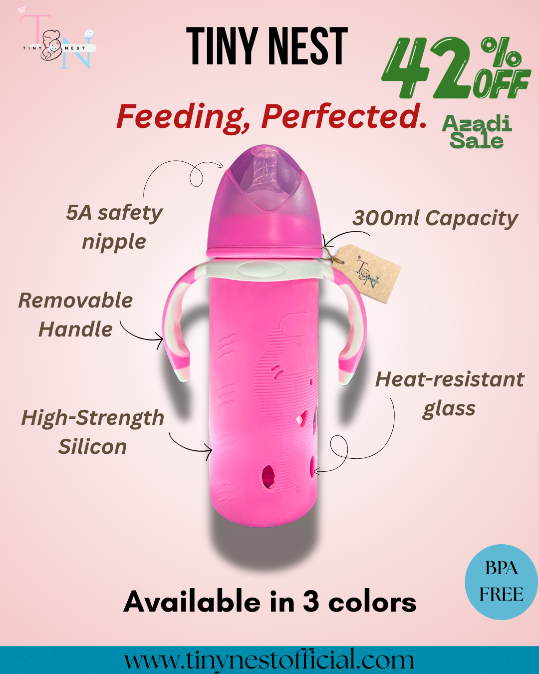 Premium Glass Feeder - Large
